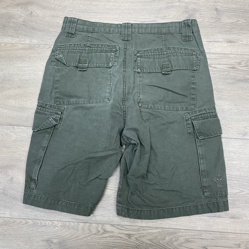 Boy Scouts Of America Green Canvas Uniform Short Men Sz 30 Cotton Class A - Picture 5 of 7